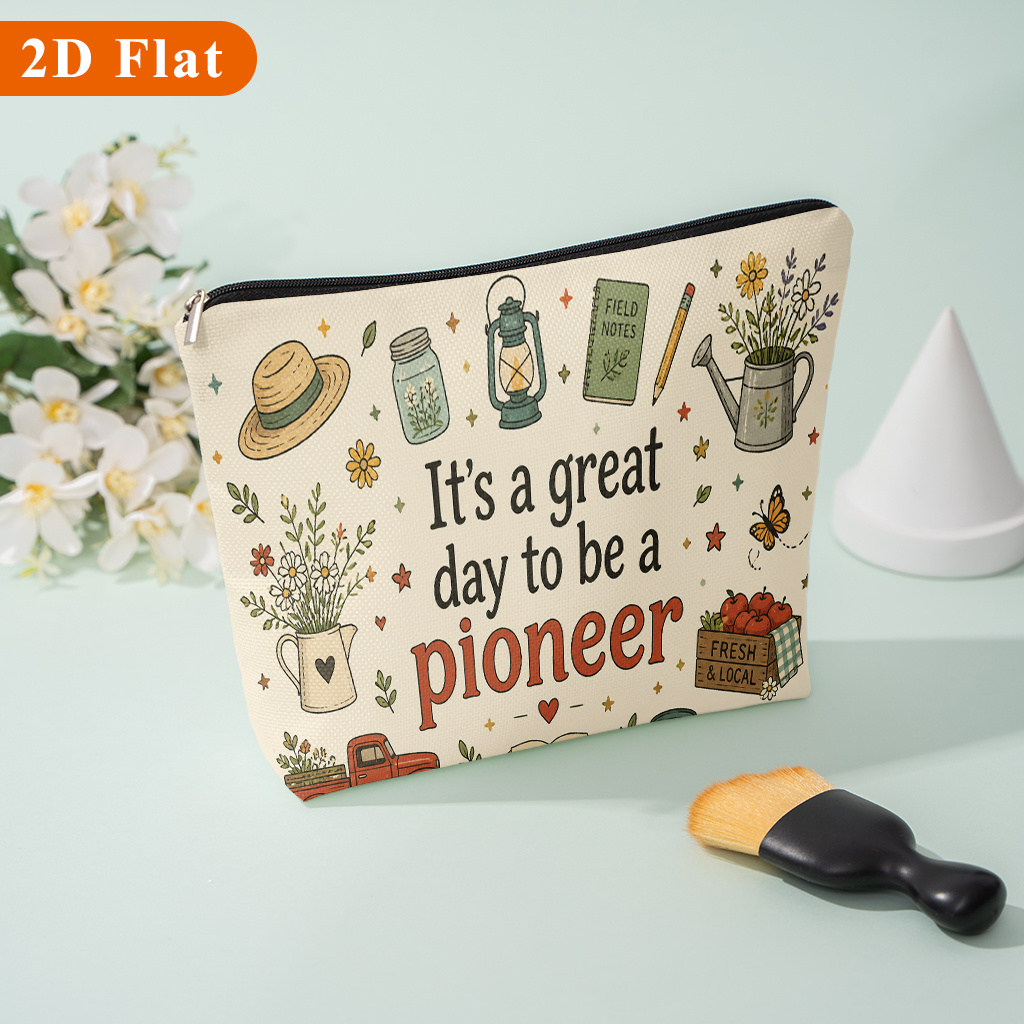 TEMU Pioneer Elegante Kosmetiktasche für Damen, geeignet für Reisen, Schule, Wohnheim & Brautjungfern-Geschenke – Maschinenwaschbar, mehrfarbig mit