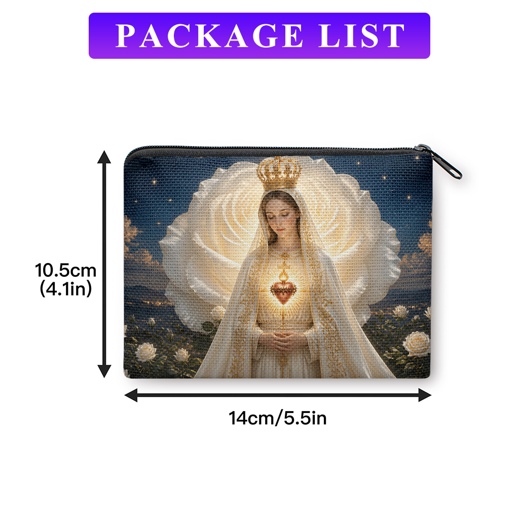 TEMU Portamonete 1 pz, a tema sacro - Materiale , Portamonete e portatile per chiavi, Un pratico organizzatore per monete, Regalo per Natale