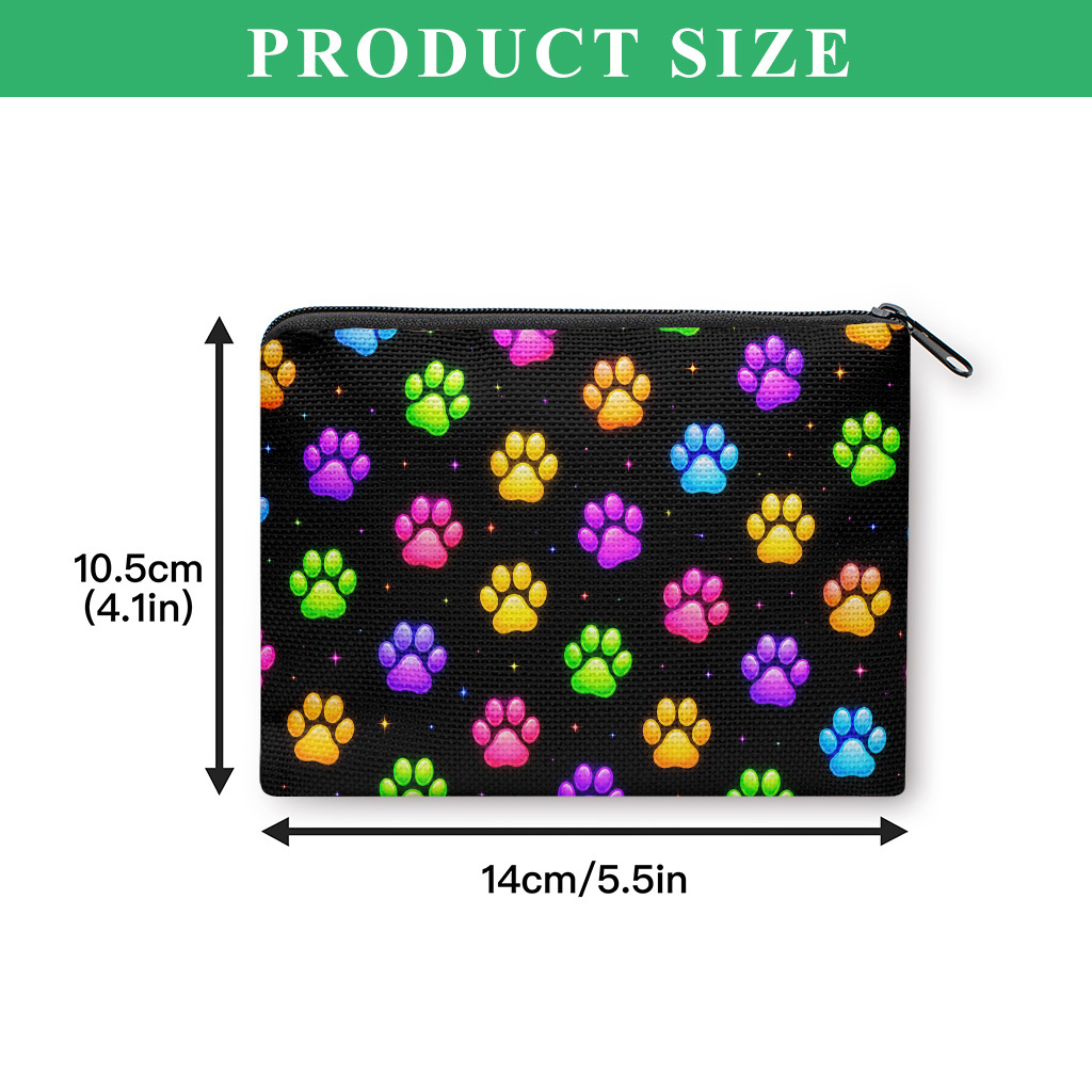 TEMU Coin Purse, Shiny Colorful Coin Purse, Small Portable Key Earphone Storage Bag, Zipper Closure, Handy Card Holder, Lightweight, Gift For Women
