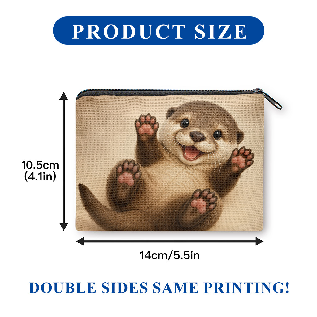TEMU Coin Purse 1pc, -sided Printed Coin Purse, Key And Change Storage Bag, Portable Zipper Pouch, Clutch Bag, Versatile Makeup Bag, Lightweight &