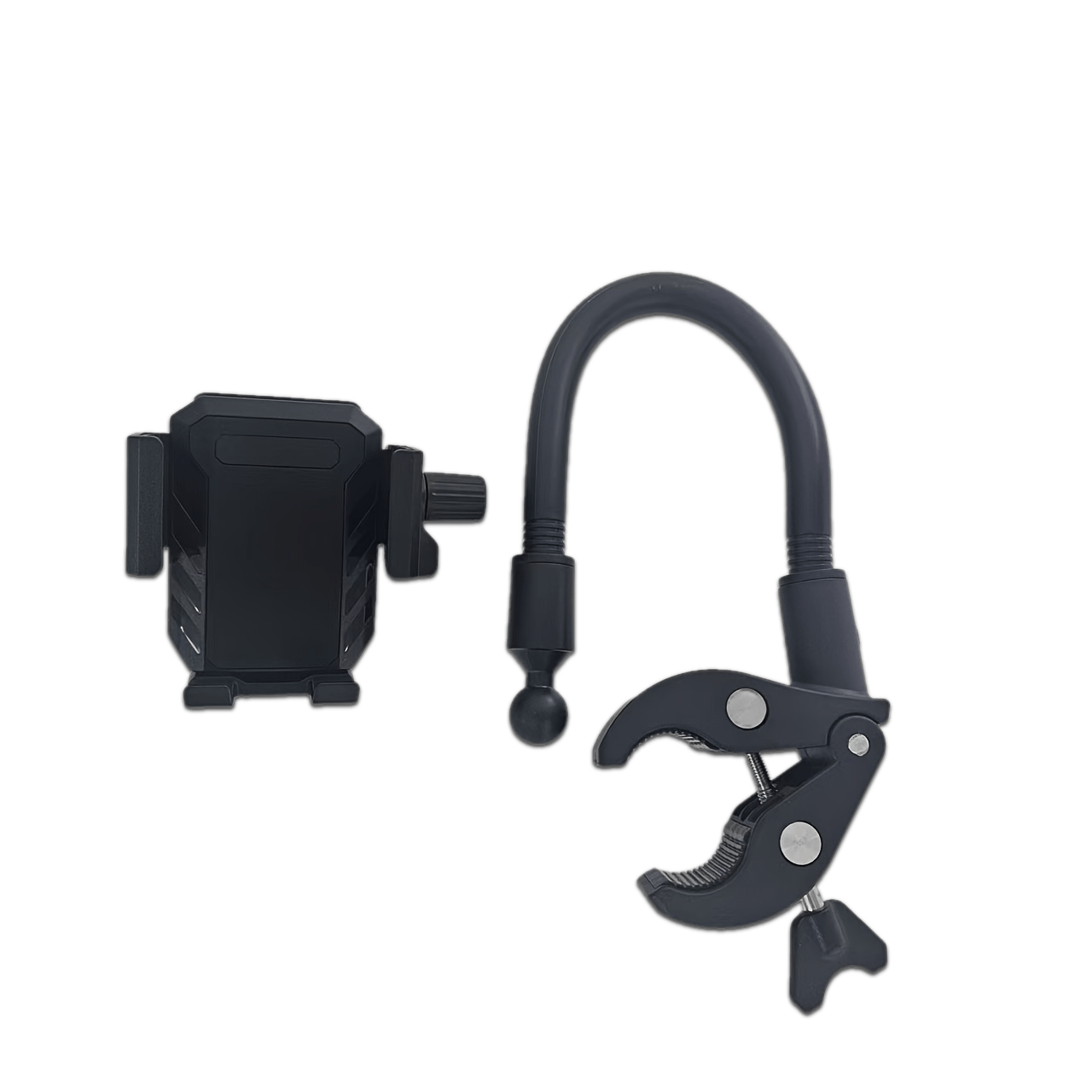 TEMU Handlebar Fixed Phone Mount Non-obstructing View 360-degree Universal Adjustment Phone Holder Quick Release Strong Clamp Lengthened Thickened