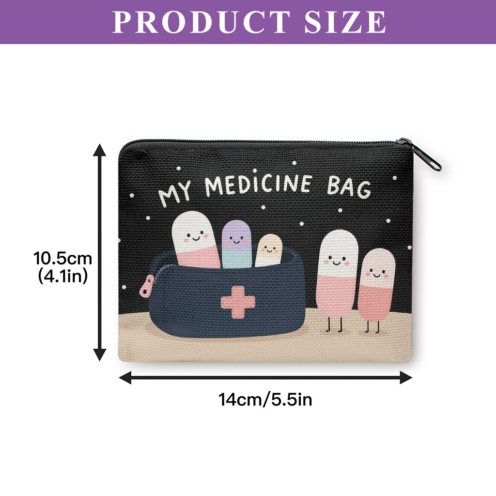 TEMU Coin Purse 1pc, Bag Coin Purse, Zipper Closure, Small Portable Key Earphone Storage Bag, Handy Card Holder, Lightweight, Holiday Gift For Women