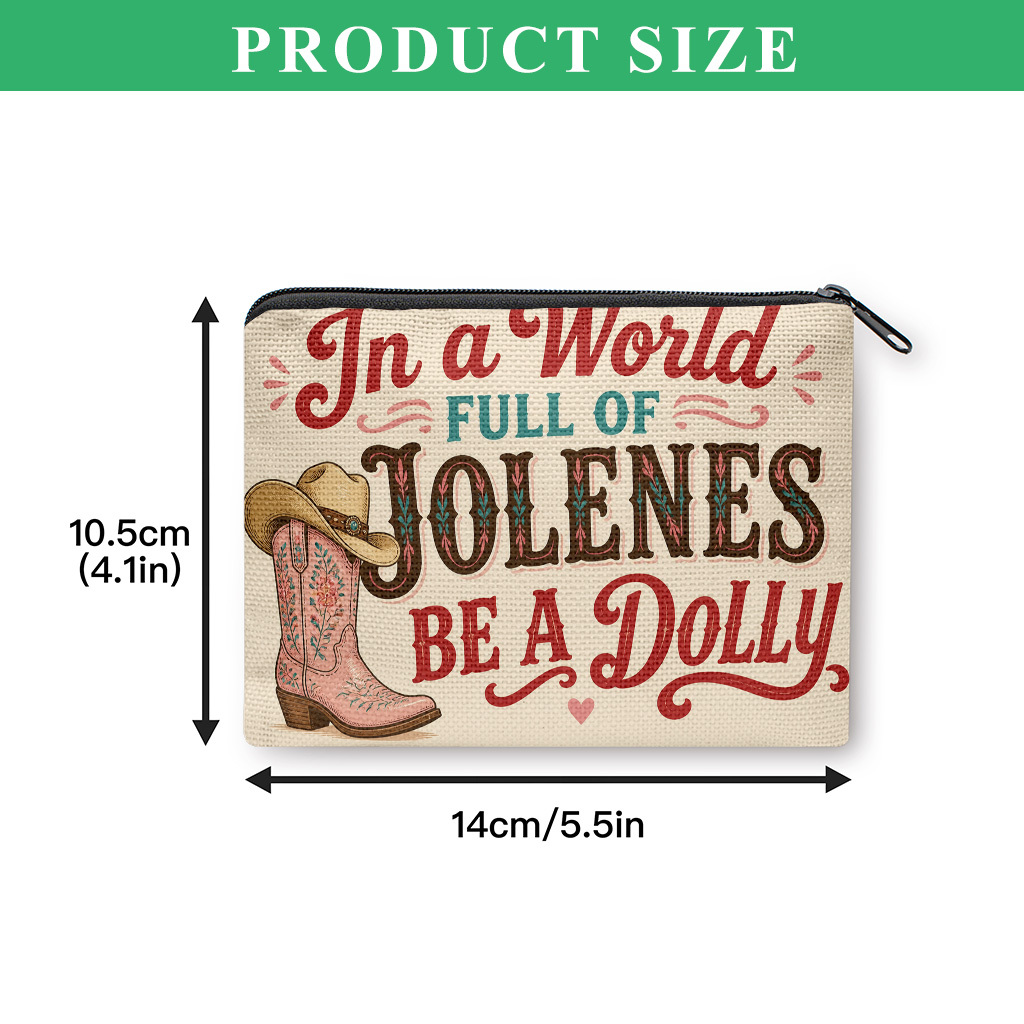TEMU Dolly Coin Purse Suitable For , Small Portable Zipper Wallet With Card Holder & Coin Storage Bag, Lightweight Key Earphone Holder, Compact Gift