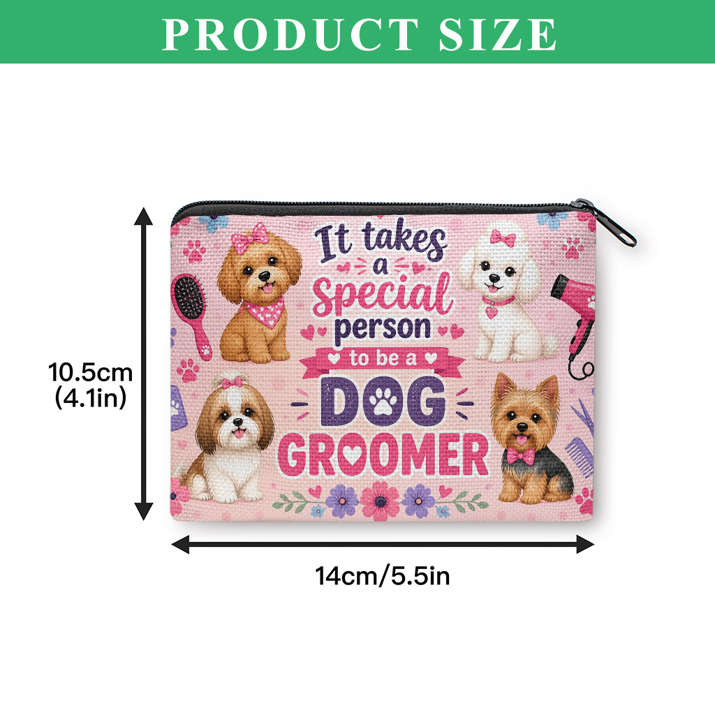 TEMU Coin Purse, It A Groomer Coin Purse, Small Portable Key Earphone Storage Bag, Zipper Closure, Handy Card Holder, Lightweight, Gift For Women And