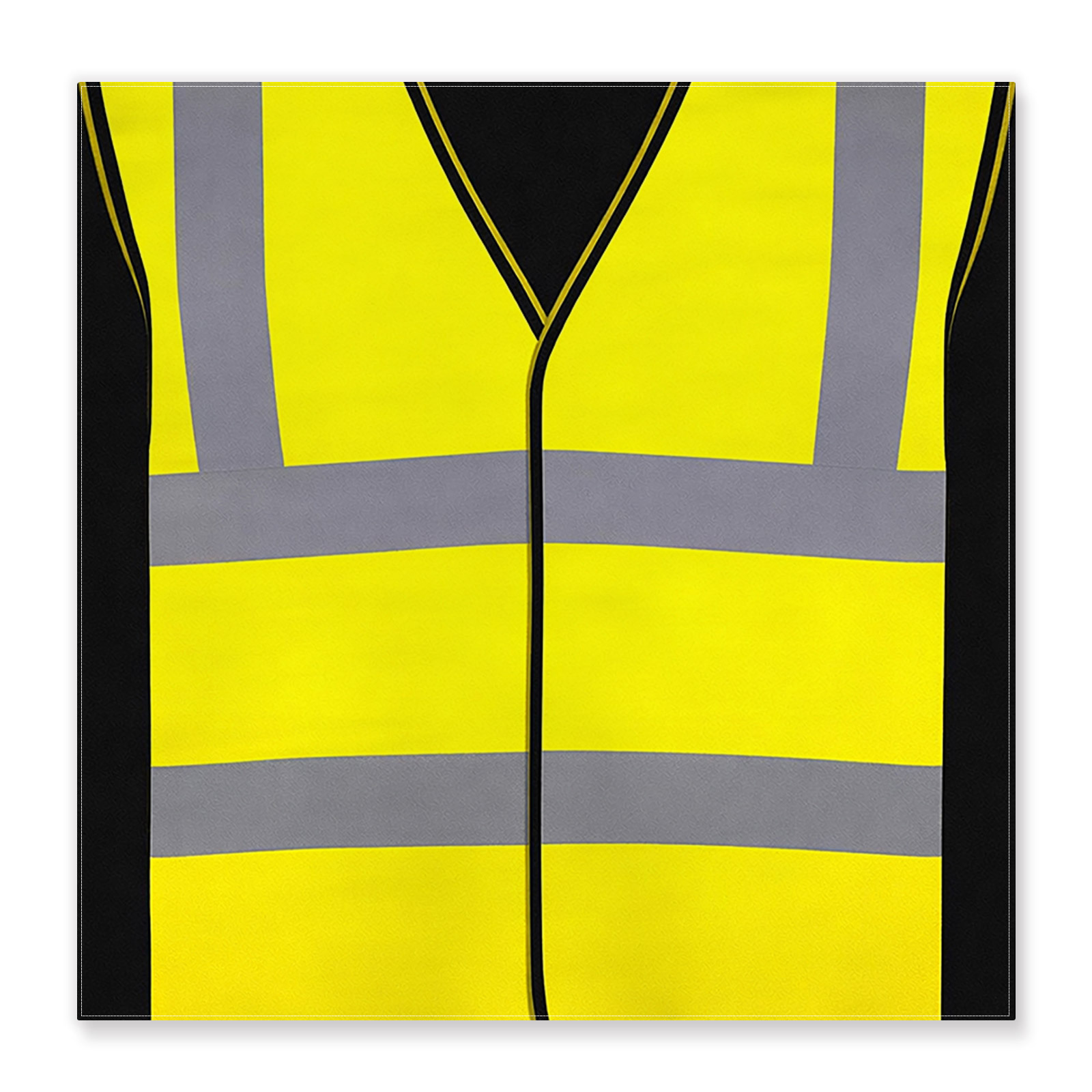 TEMU 2d Flat - 1pc 2d Printed Headscarf, 50x50cm, Yellow & Gray Striped Reflective Scarf. Lightweight And Suitable For , Featuring Vibrant, Colorful,
