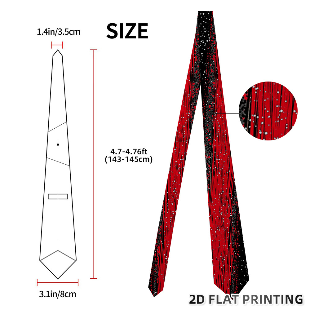 TEMU 1pc Abstract Tie - 1200-needle Suitable For Ceremonial Occasions, Holiday Parties, Weddings, Business Events - Stylish Necktie For Formal &