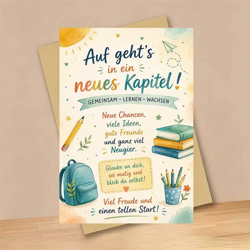 Image of 1 Greeting Card And 1 Envelope Greeting Card For Graduation Change Encouragement Gift For And Colleagues Success Wishes Stationery Card