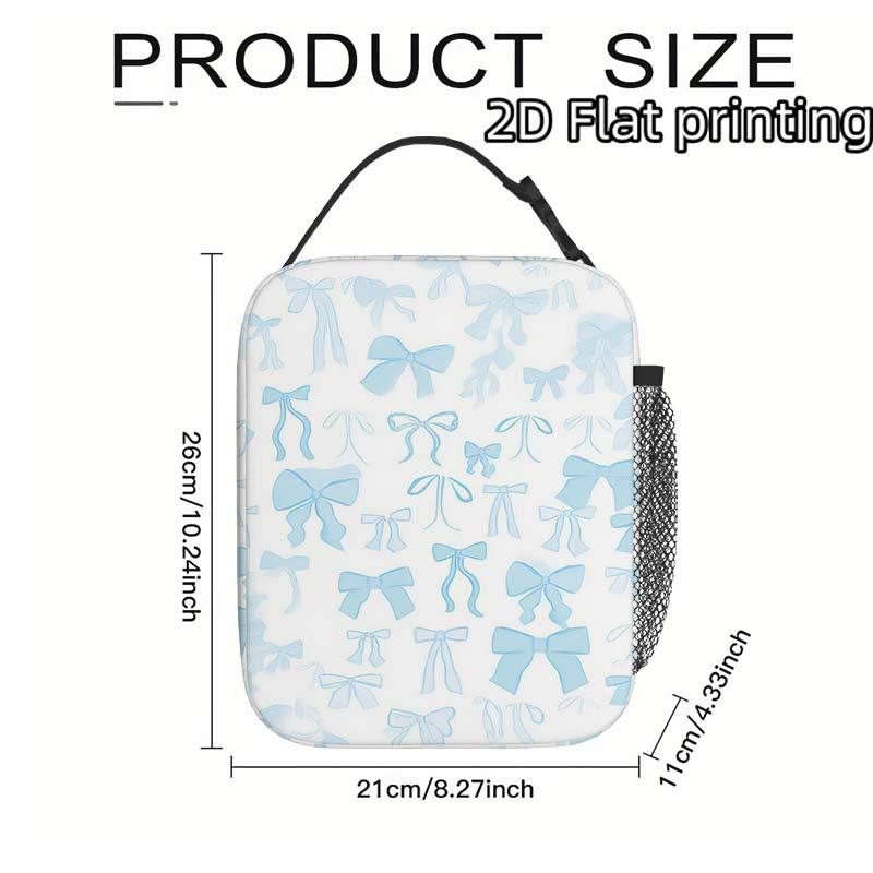 TEMU 2d Flat Printing, 1pc, Light Pattern Fabric Printed Thermal Bag Insulation Bag Insulated Bag, No Food Contact, Suitable For Home, Restaurant,