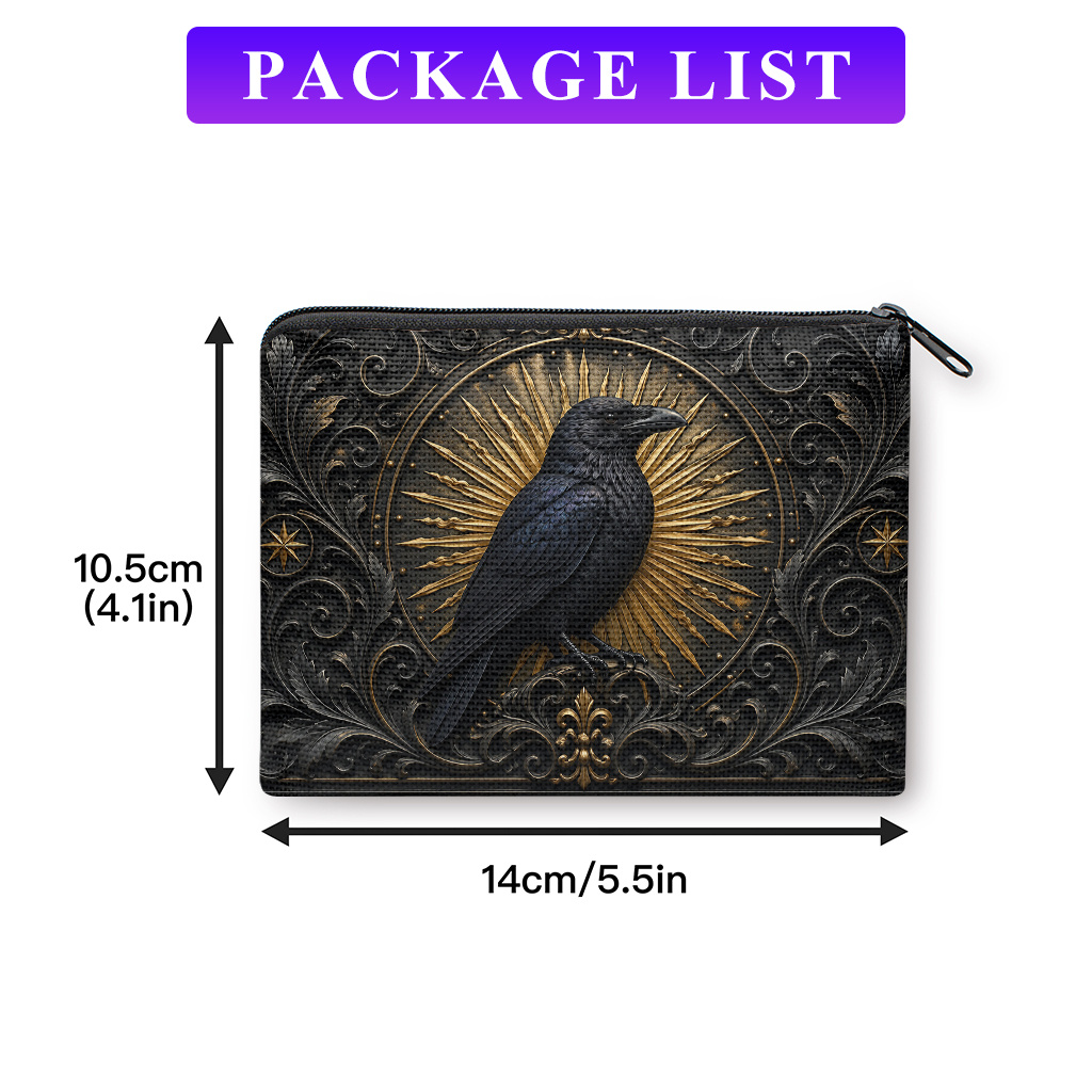 TEMU Porte-monnaie pour le rangement des clés et des pièces, motif de avec imprimé , portefeuille compact et portable, cadeau lavable en machine pour