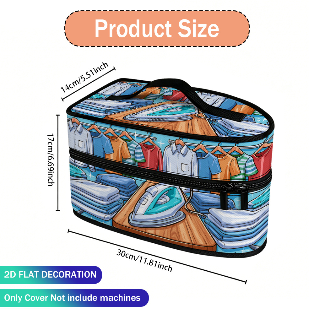 TEMU 2D Piatto, 1 pz Asse da Stiro e per Appendere i Vestiti Borsa da Stiro Portatile, Borsa Portatile per Vaporizzatore, Grande Capacit� Pieghevole