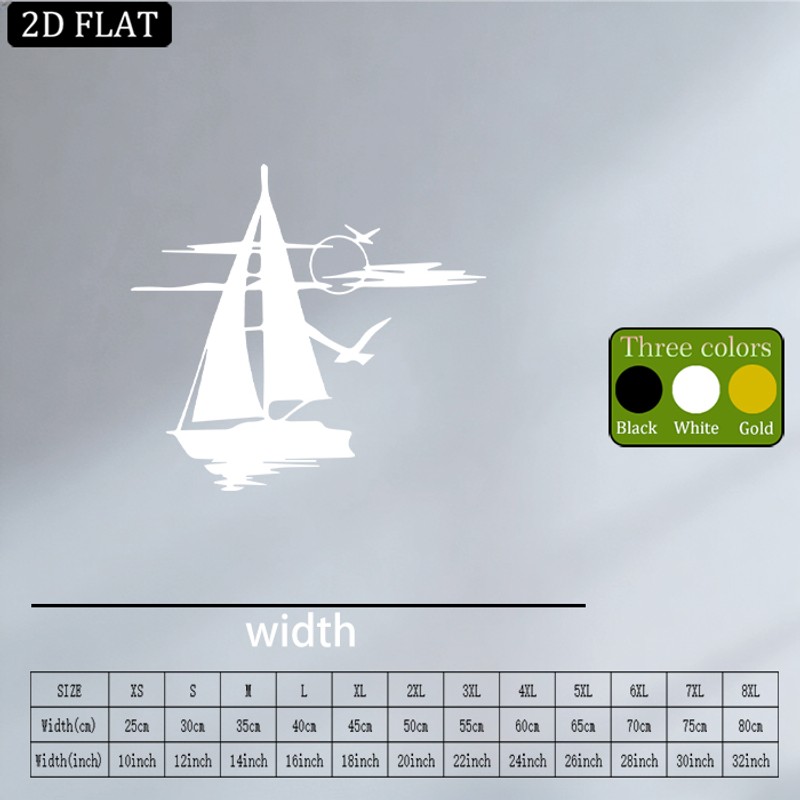 Minimalist Sailing Boat Metal Wall Art Sculpture