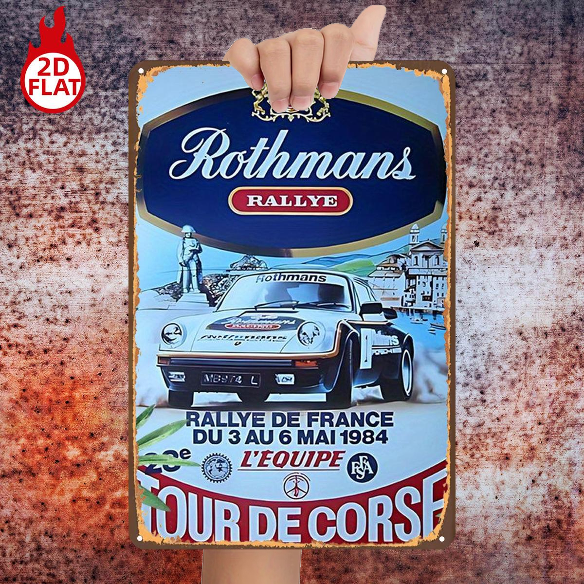 TEMU 2d Flat 1pc, Rallye: Tour De Corse 1984 – Rallye , May 3–6, Metal Iron Sign, Size (8"x12"/20cm*30cm) Decorative