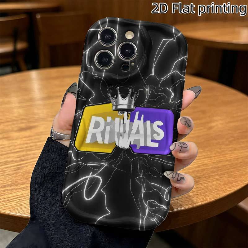 TEMU Phone Case - 1pc, Design Pattern Phone Case, 2d Flat Design, Thick Shockproof Phone Case, For Iphone 17 Pro Max Phone Case, Galaxy Phone Case,