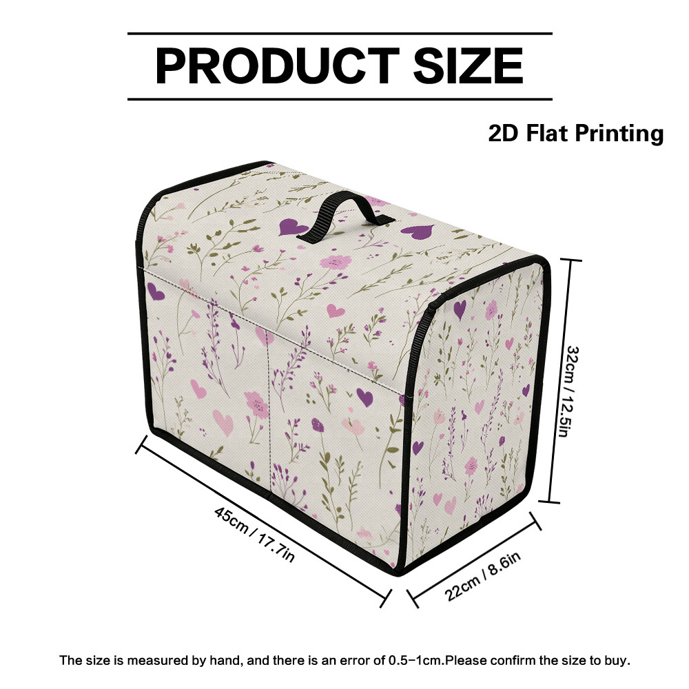 TEMU 1pc Sewing Machine Cover With Storage Pockets & Top Handle - Case Suitable For Most Standard Sewing Machines, Fits For Home, Desktop, For Common