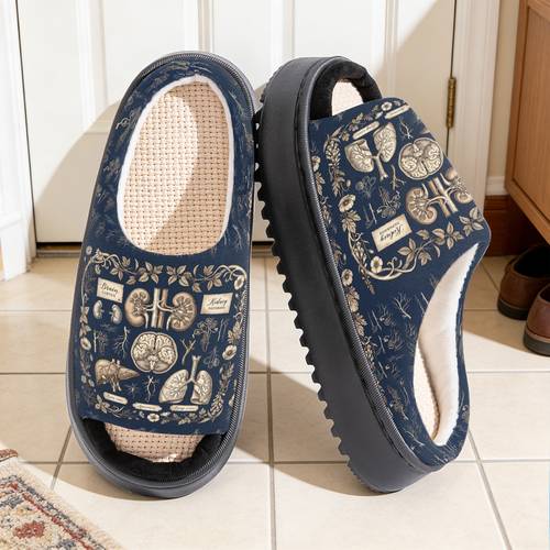 1 pair anatomical pattern designed slippers trendy toe slippers with thick sole comfortable platform slippers summer slippers for women and men bedroom indoor outdoor ideal for gift women shoes