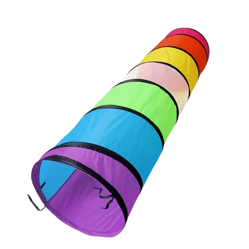 Image of Durable Kids Play Tunnel, Sturdy Steel Wire Crawl Tube With Reinforced , Foldable Pop-up Tent For Indoor/outdoor Play
