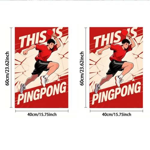 2d flat 2pcs hand towel single sided print rectangular 40x60cm cartoon style 2 tennis player pattern soft and comfortable absorbs sweat and water quick drying durable and suitable for sports competitions