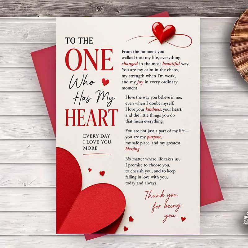 TEMU 1 Envelope And 1 Greeting Cardromantic Love Greeting Card For Wife Husband Boyfriend Girlfriend Anniversary Valentines Day And Wedding Gift With