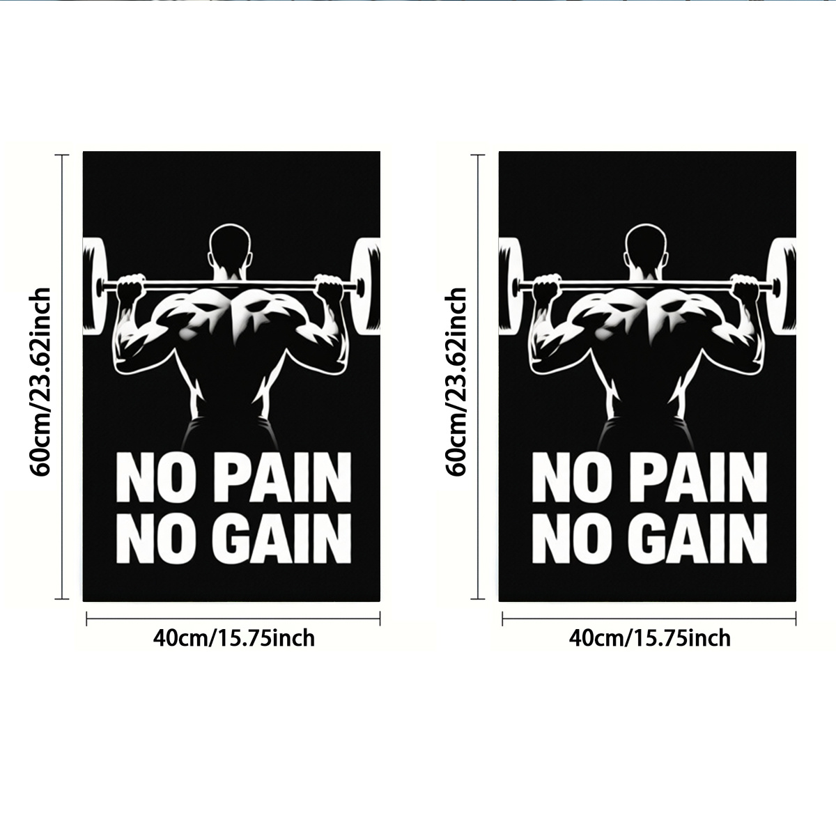 TEMU 2d Flat, 2pcs, Hand Towel, Single-sided Print, Rectangular 40x60cm, Fitness-style 2d Muscular For Man Pattern, Soft And Comfortable, Absorbs