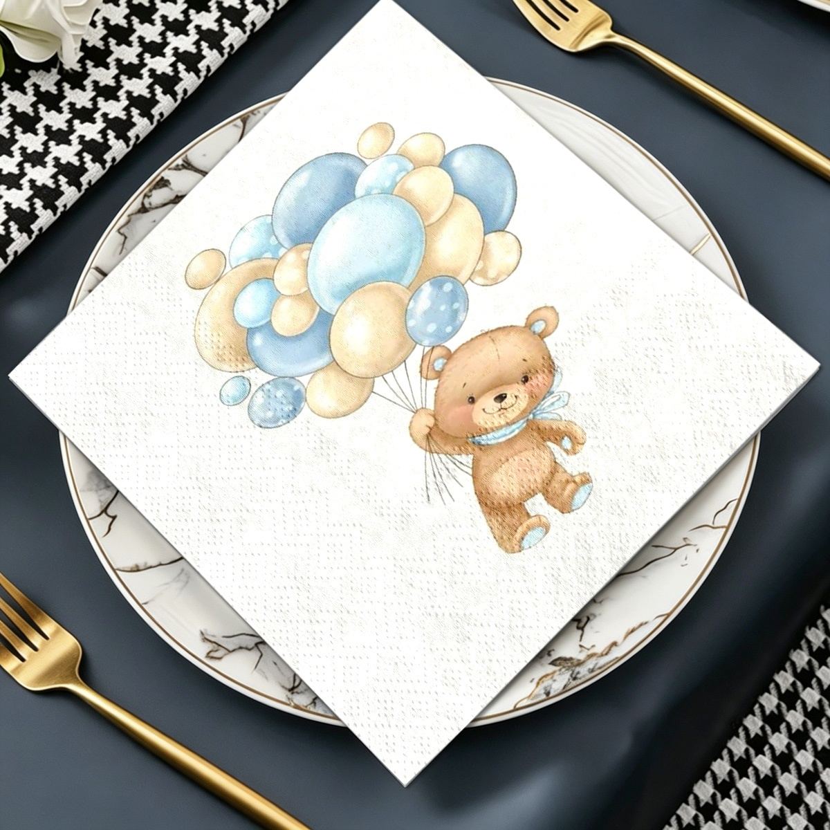 TEMU 20 pièces de serviettes décoratives sur le thème des , adaptées aux nappes et décorations de restaurant, pour diverses occasions que les fêtes