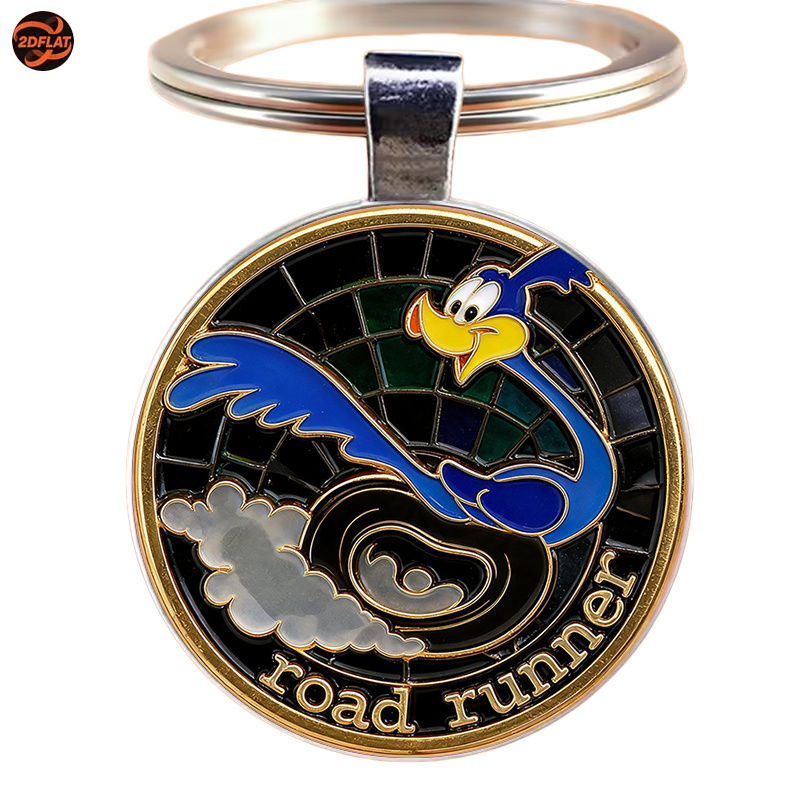 TEMU 1 2d Warner Officially Licensed Keychain, Classic Character , Uses A Colorful Style, And Fast, With Themed Lettering. Gift | Warner Character
