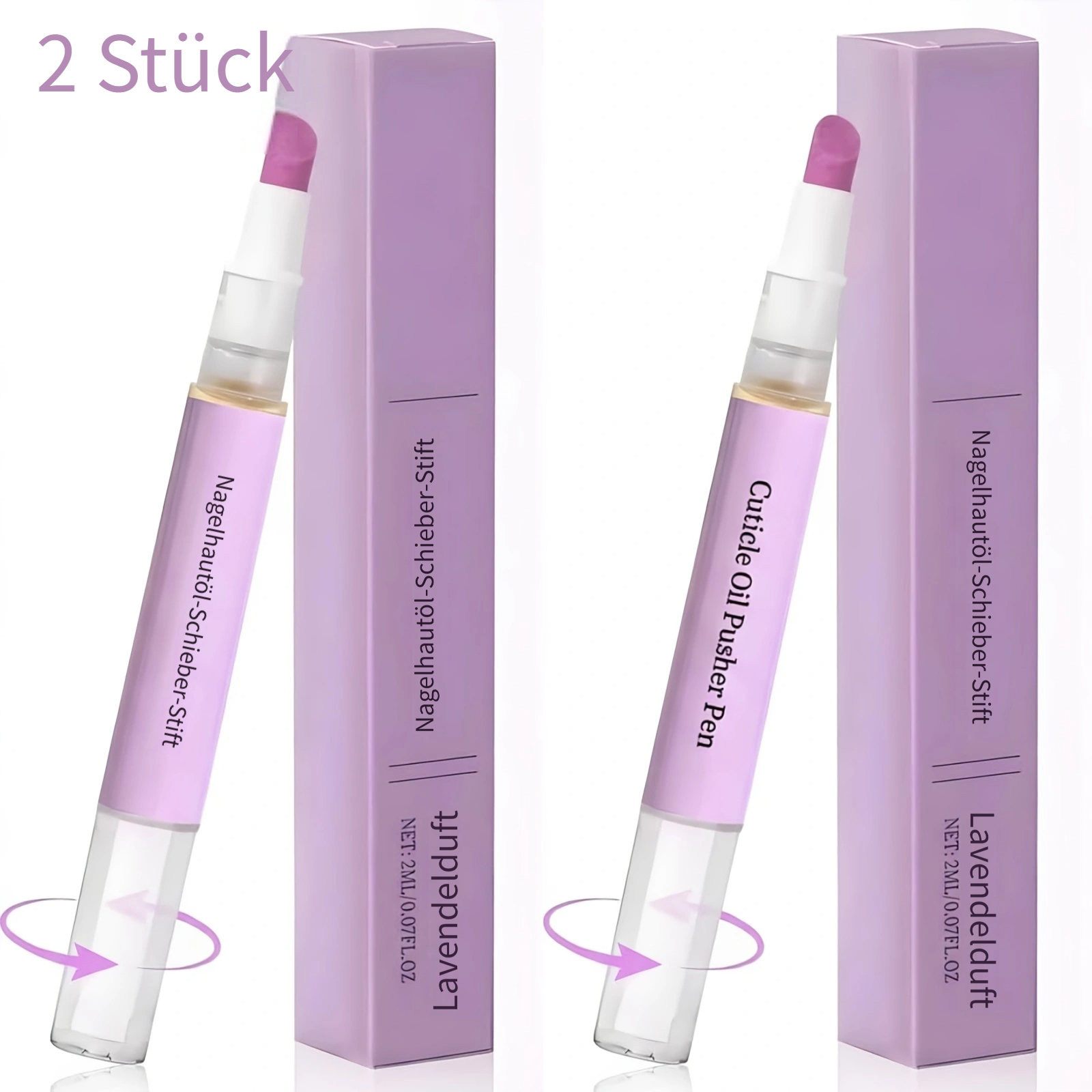 2er-pack keramik nagelhaut peeling nagelstifte, innovative keramikspitze passend für nagelkanten,   für nagel- und trockene nagelhaut entfernung stifte,   für pflegende nagelpflege stifte, modisches stift-design sehr gut   für reisen