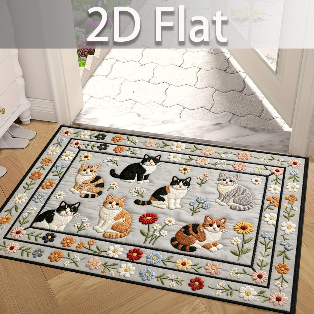 cat door mat sold on Temu United States
