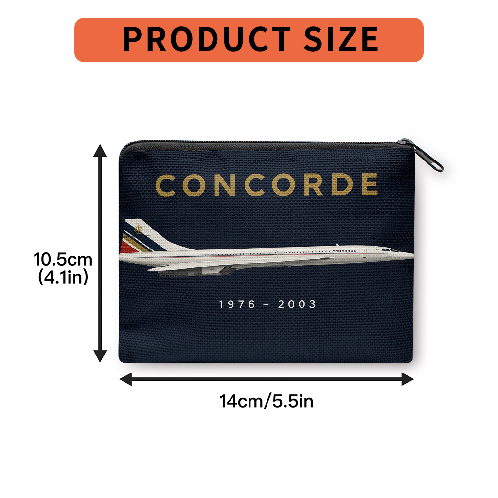 TEMU Coin Purse 1pc, Aircraft Double-sided Printing Coin Purse,, Zipper Closure, Small Portable Key Earphone Storage Bag, Handy Card Holder,