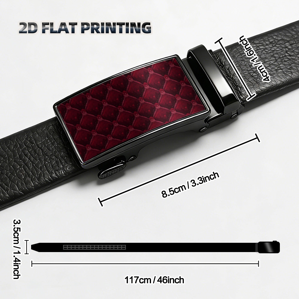 TEMU Impresión 2D, 1 pieza de cinturón deslizante con cara de lujoso en , cinturón de para hombre, regalo elegante para , aniversarios sociales