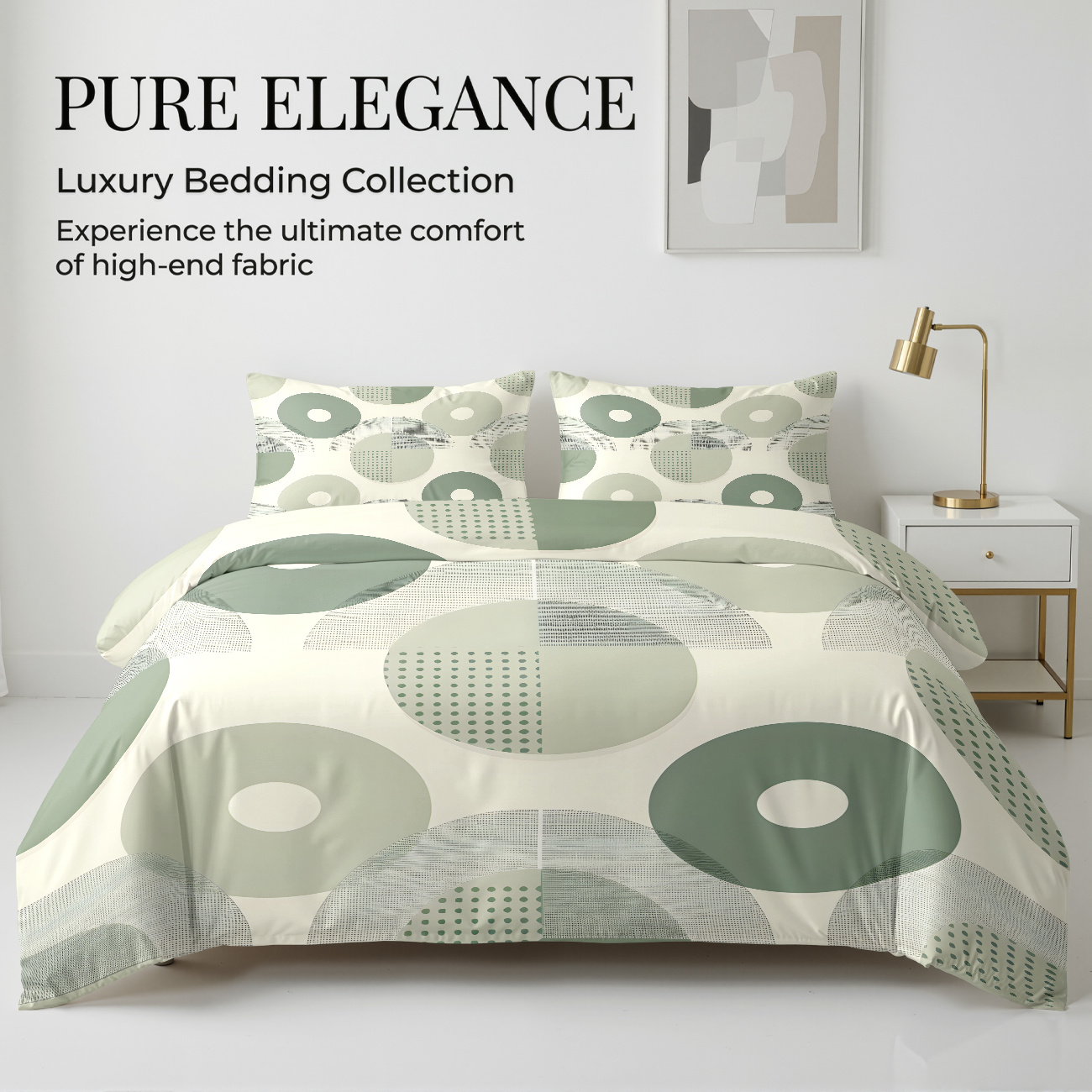 TEMU 2/3pcs Duvet Cover Set (1 Duvet Cover   1/2 Pillowcases) Elegant Modern Stylish Bedding, Lightweight Breathable Decorative For Bedroom Dorm,