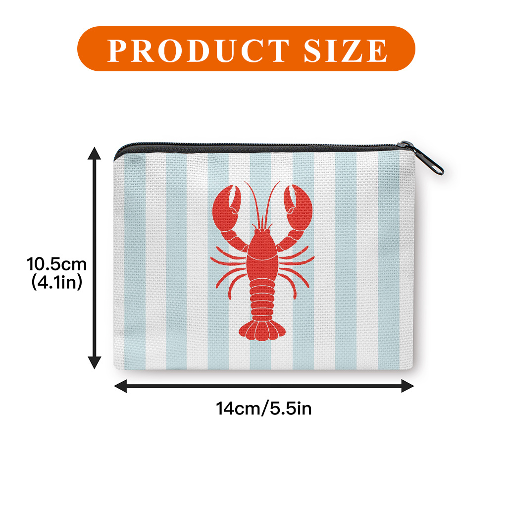 TEMU Coin Purse 1pc, On Stripes Print Coin Purse, A Small Portable Zipper Bag For Coin, Key, Card & Earphones, Portable Change Purse, Small Item