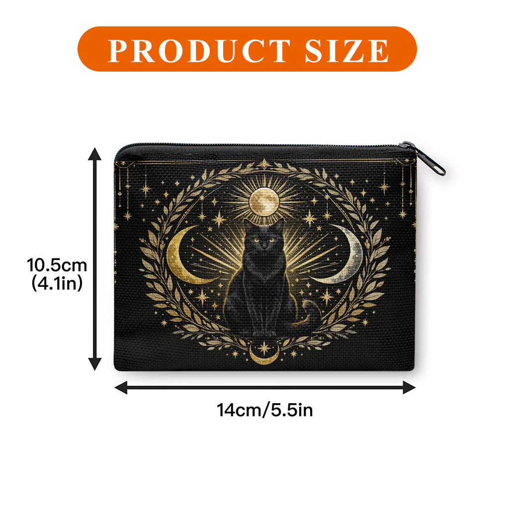TEMU Porte-monnaie, avec Impression et Étoiles, un Petit Sac Zippé Portable pour Pièces, Clés, Cartes et Écouteurs, Sac à Monnaie Portable, Petit Sac