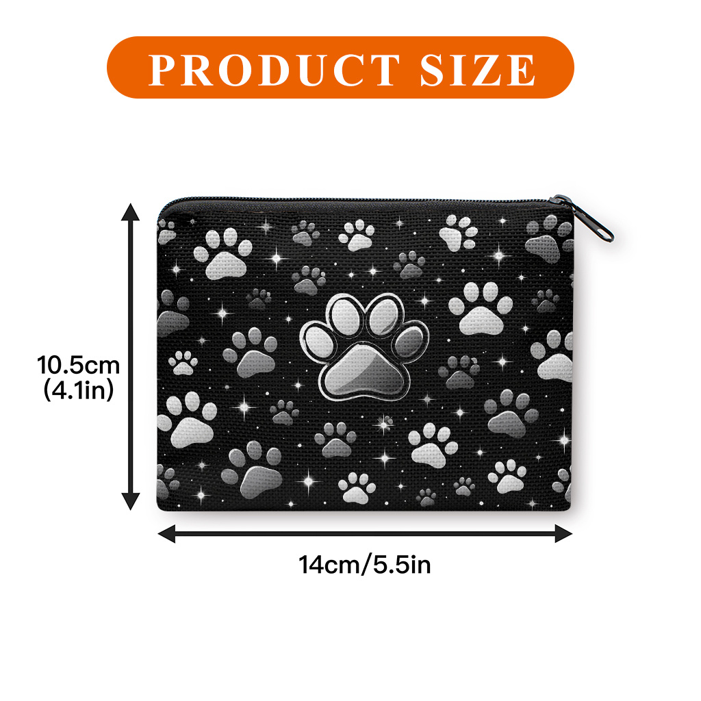 TEMU Coin Purse, And Shiny Stars Print Coin Purse, A Small Portable Zipper Bag For Coin, Key, Card And Earphones, Portable Change Purse, Small Item