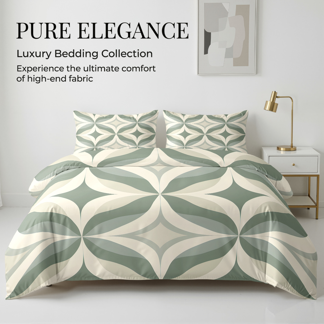 TEMU 2/3pcs Duvet Cover Set (1 Duvet Cover   1/2 Pillowcases) Elegant Modern Stylish Bedding, Lightweight Breathable Decorative For Bedroom Dorm,