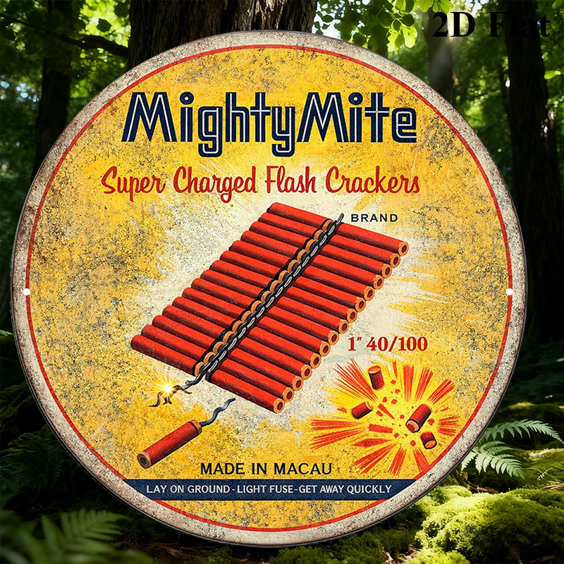 TEMU 2d Flat Printing 1pc Retro Style "strong Super Strong Lightning " Wooden Sign - Retro Artificial Plaque Suitable For Bars, Cafes, Garages, Game