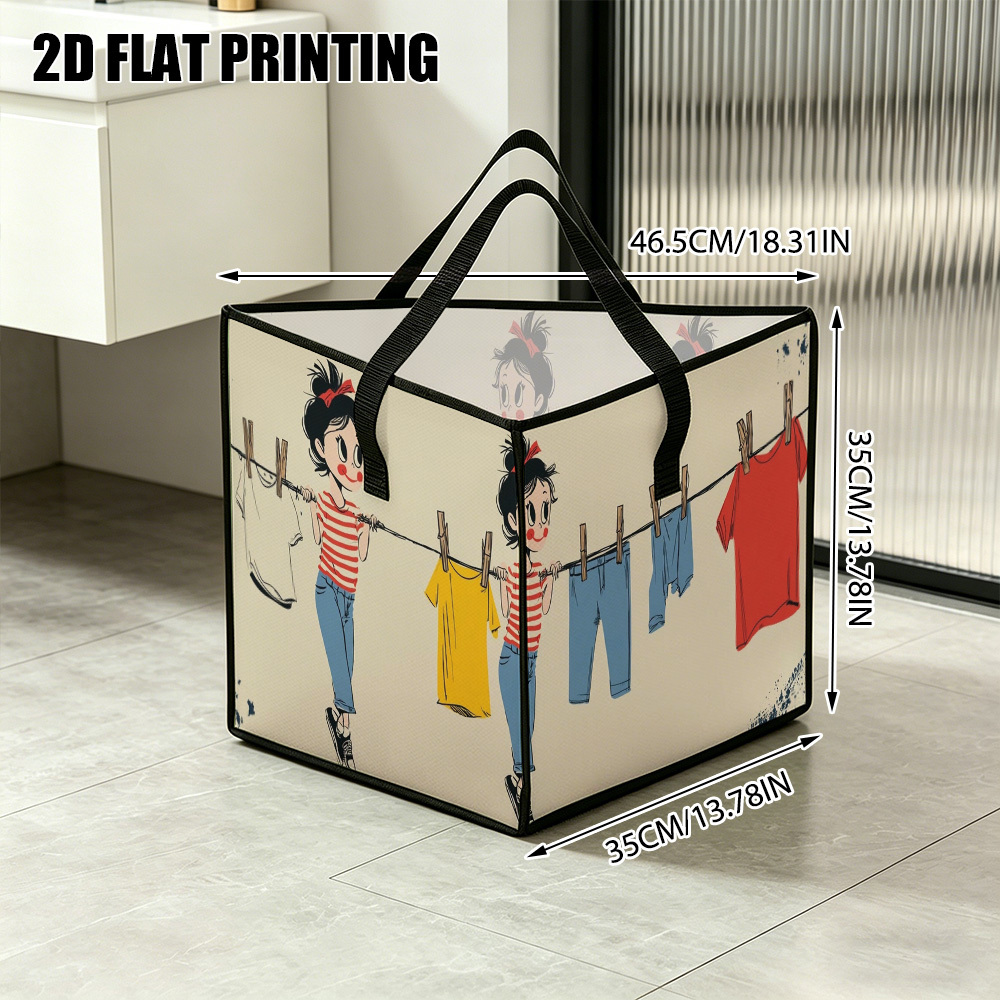 TEMU (2D Piatto) 1 pz. Stendino Appendiabiti Portaoggetti per Salvaspazio, Borsa Triangolare Portaoggetti con Manici per Armadio, Asciugatrice,
