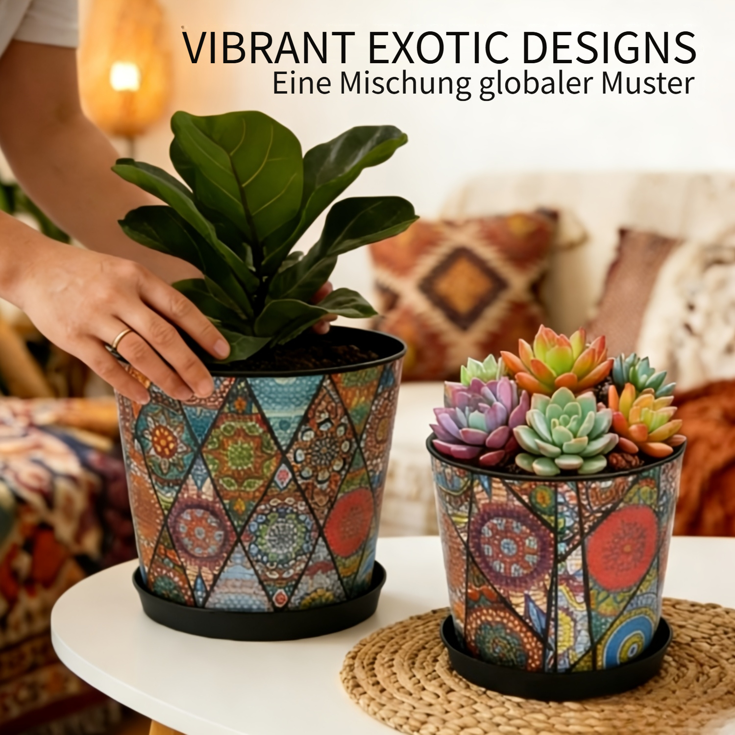 blumenkasten der nicht tropft Blumenkasten Colorful – Industriestil main image 0