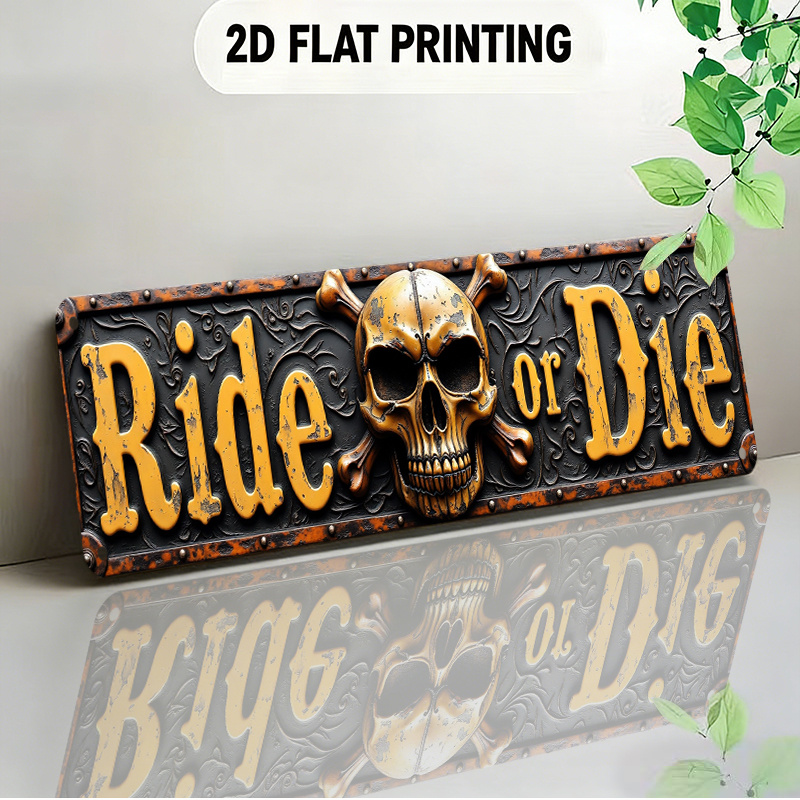 TEMU 2d Flat Design Signboard Steampunk-style Decorative Item Featuring And Letter Patterns Suitable For Bars Living Rooms Man Caves Restaurants