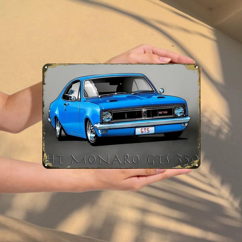 TEMU 2d Flat - 2d-flat 1pc Ht Gts 350, Creative Tin Sign Garage Decoration, Lettering, Highquality Print, Home Decorators, 2d Flat, Room Decor 8x12