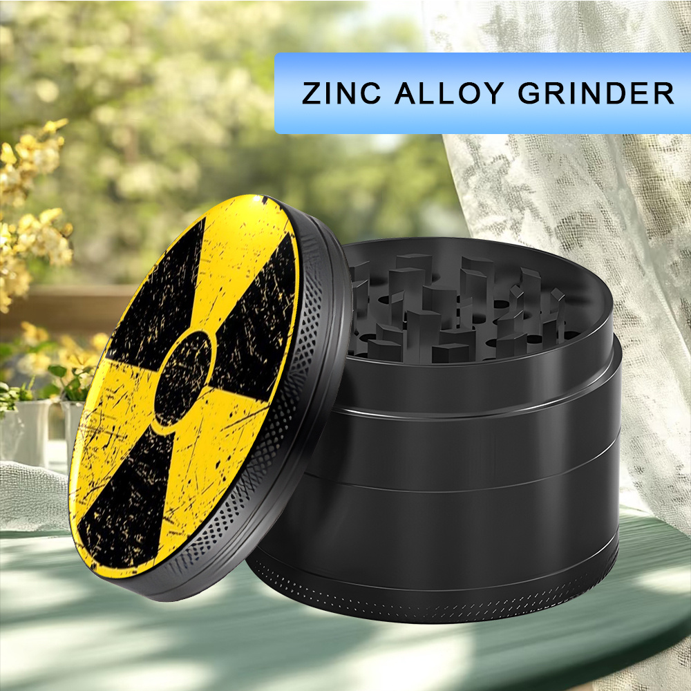 1pc   alloy grinder 4 piece manual crusher with edgy radiation   tobacco grinder 40 50 63mm durable metal tobacco grinder for smoking outdoor lounge and  