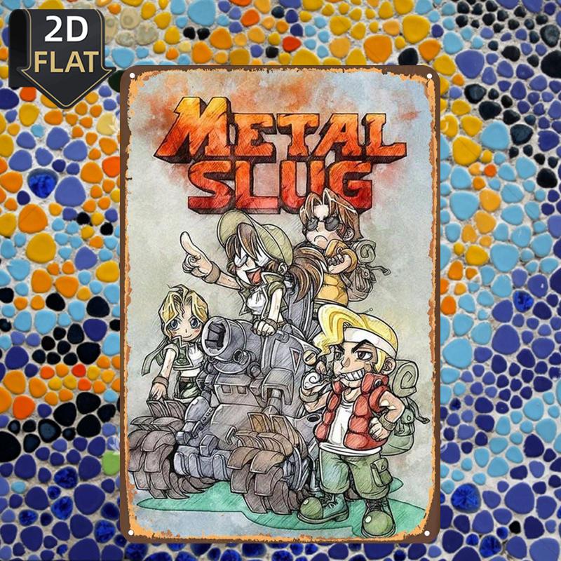 09C9945C-4F00-4928-8E0C-Cf8E91462964_800X800.Jpeg metal slug retro arcade action metall blechschild