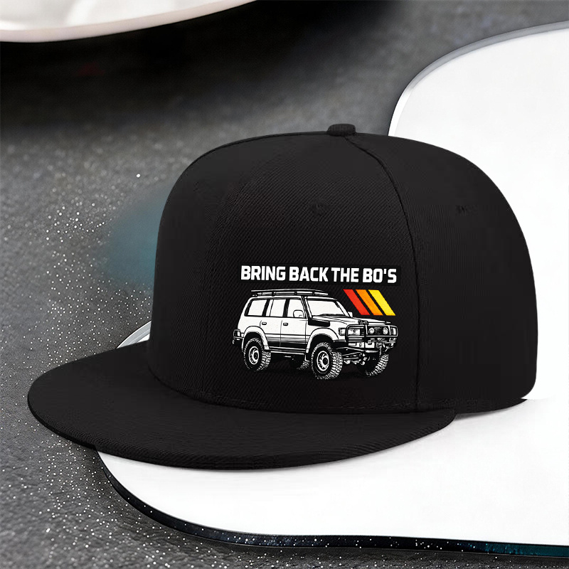 TEMU 1 Vintage Off-road Vehicle " The " Printed Pattern Adjustable Hip-hop Hat, Unisex Outdoor Sports Style, Ideal Gift For , Off-road Travel, And