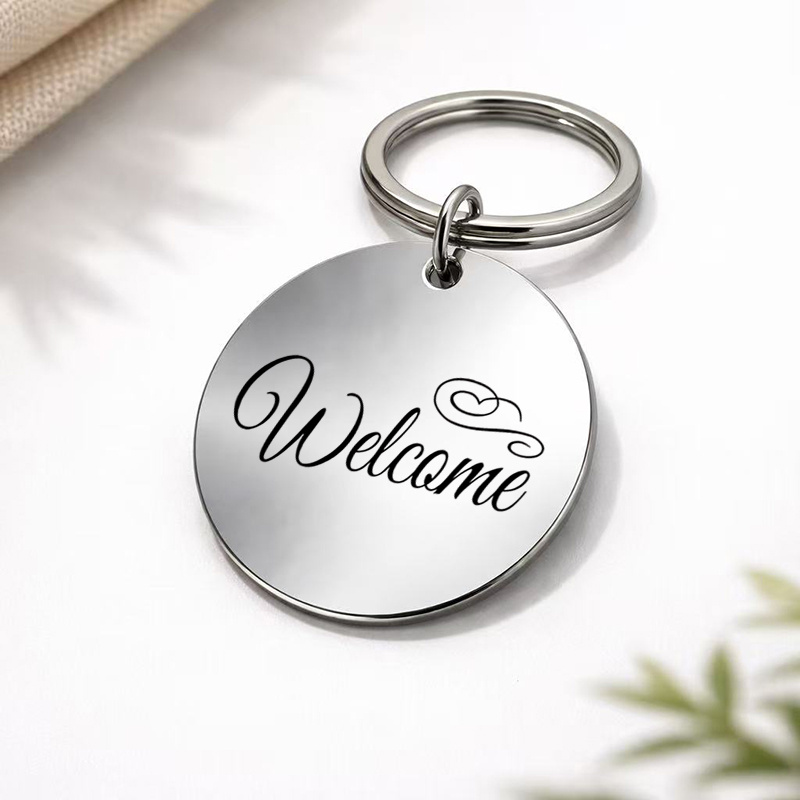 TEMU 1 portachiavi in metallo inciso " Amore", portachiavi caldo, nuovo proprietario , ciondolo, regalo per , inaugurazione , regalo toccante