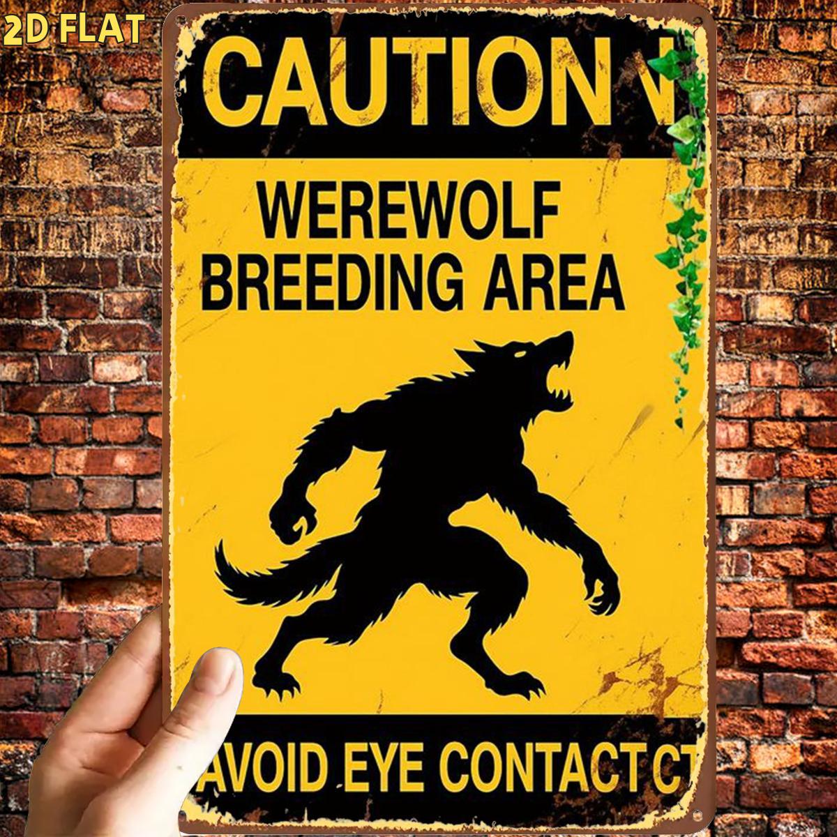 werewolf breeding sign sold on Temu United States