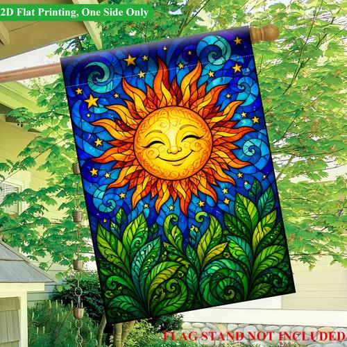 2d flat 2d flat printing garden flag 1pc colorful design single sided garden flag polyester holiday yard banner seasonal outside decorative flags for flagpole not included flag only 2d flat