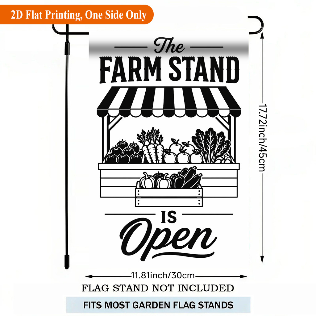 TEMU 2d Flat - 2d Flat - 2d Flat Printing Garden Flag 1pc, Is Open Single Sided Polyester Garden Flag, Holiday Yard Banner, For Outdoor Home, Yard