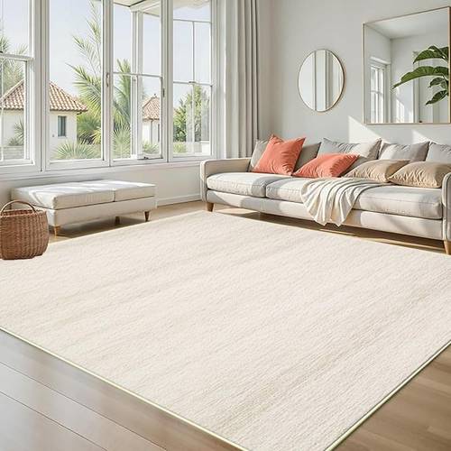 2026 new solid colored decorative rug large living room rug large bedroom rug easy to care for and washable suitable for a high decor versatile for living room study