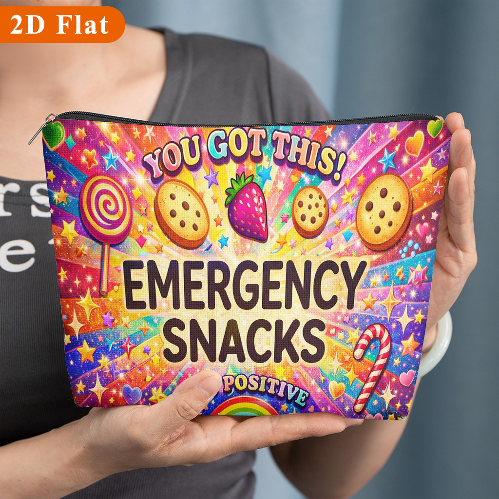 TEMU Motivational Poster, A Patterned Cosmetic Bag, Suitable For Storing Women' Products, Travel, School, Dormitory, Or Home Use, And A Bridesmaid