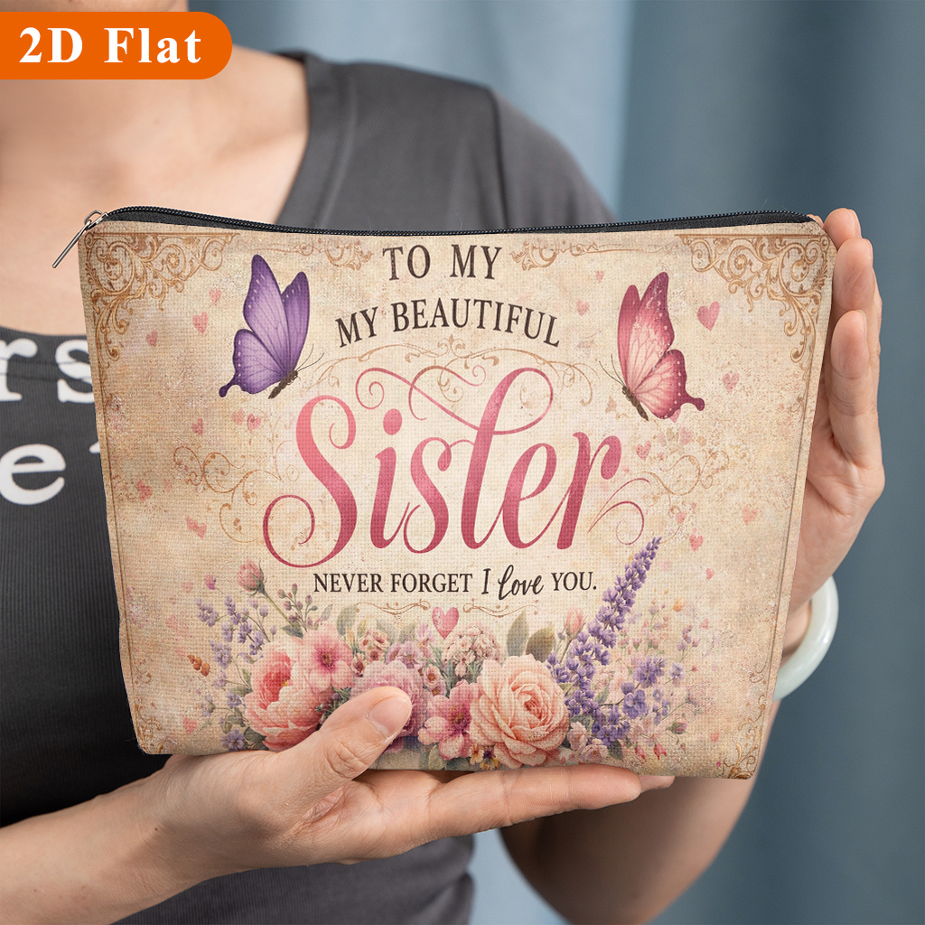 TEMU 1pc, , Pattern Makeup Bag, Suitable For Women' Storage And Organization, Ideal For Travel, School, Dormitory, Or Home Use, Bridesmaid Gift Bag