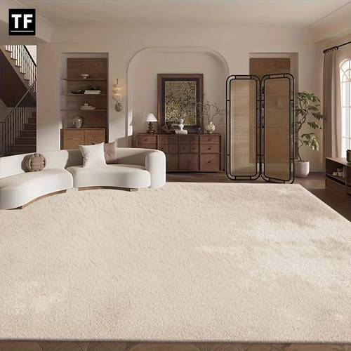 new arrival neutral solid color large area rug suitable for living room bedroom and as a carpet for study office entryway hallway dining room easy to care and washable use high decor